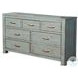 Golden Hearth Blue 7 Drawer Dresser