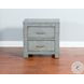 Saddle and Sage Blue 2 Drawer Nightstand