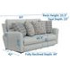 Chappy Pebble 83" Lay Flat Reclining Sofa