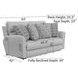 Chappy Linen 83" Lay Flat Reclining Sofa