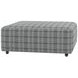 Chappy Smoke Castered Cocktail Square Ottoman