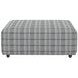 Chappy Smoke Castered Cocktail Square Ottoman