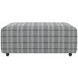 Chappy Smoke Castered Cocktail Square Ottoman