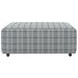 Chappy Chambray Castered Cocktail Square Ottoman