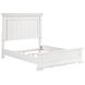 York White Queen Panel Bed