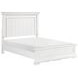 York White Queen Panel Bed