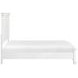 York White Queen Panel Bed