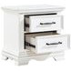 York White 2 Drawer Nightstand