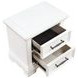 York White 2 Drawer Nightstand