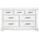 York White 7 Drawer Dresser