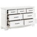 York White 7 Drawer Dresser