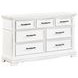 York White 7 Drawer Dresser