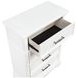 York White 4 Drawer Chest