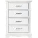 York White 4 Drawer Chest