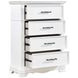 York White 4 Drawer Chest