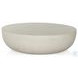 Basil Matte White Cast Aluminum Outdoor Round Coffee Table