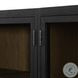 Millie Matte Black 4 Glass Door Double Cabinet