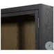 Millie Matte Black 4 Glass Door Double Cabinet