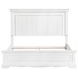 York White California King Panel Bed