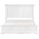 York White California King Panel Bed