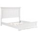 York White California King Panel Bed