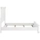 York White California King Panel Bed