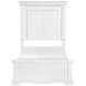 York White Twin Panel Bed