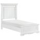 York White Twin Panel Bed