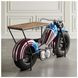 Glory Days 70" Patriotic American Flag Motorcycle Bar Console Table