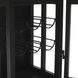 Glory Days Black Lounge Bar Cabinet with Wine Rack and Storage
