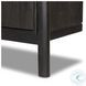 Reza Worn Black Parawood Wide Bookcase