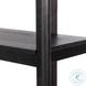 Reza Worn Black Parawood Wide Bookcase