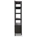 Reza Worn Black Parawood Wide Bookcase