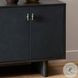 Posada Worn Black Oak Veneer 78" Media Console