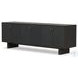 Posada Worn Black Oak Veneer 78" Media Console