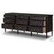 Toulouse Distressed Black 9 Drawer Dresser