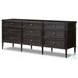 Toulouse Distressed Black 9 Drawer Dresser
