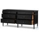 Toulouse Distressed Black 6 Drawer Dresser