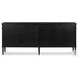 Toulouse Distressed Black 4 Door Sideboard