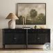 Toulouse Distressed Black 4 Door Sideboard