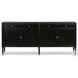 Toulouse Distressed Black 4 Door Sideboard