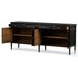 Toulouse Distressed Black 4 Door Sideboard
