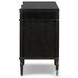Toulouse Distressed Black 4 Door Sideboard