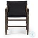 Lenz Carson Black Dining Armchair