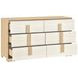 Sterling Natural and White 6 Drawer Dresser