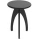 Aero Black Round Accent End Table