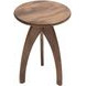 Aero Chestnut Round Accent End Table