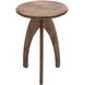 Aero Chestnut Round Accent End Table