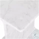 Enzo White End Table