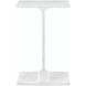 Enzo White End Table